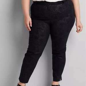 Coated Snake Print Signature Fit Ankle Allie Pant